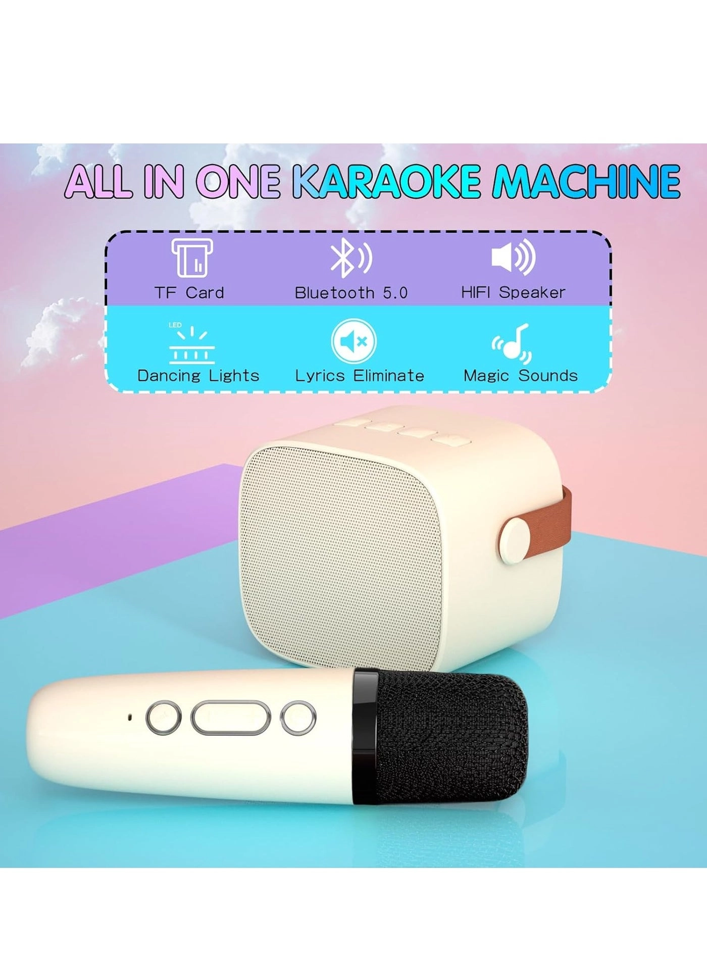 KIDS-KARAOKE-MULTI - 18 Built-in Songs Ages 4-8+