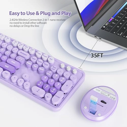 Wireless Keyboard & Mouse Set - US Wireless