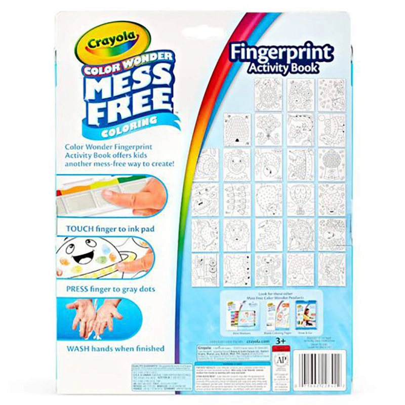 Color Wonder Fingerprint Activity Book - 5 Ink Colors