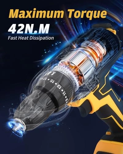 Cordless Drill Driver Set - 2 Amp Hours