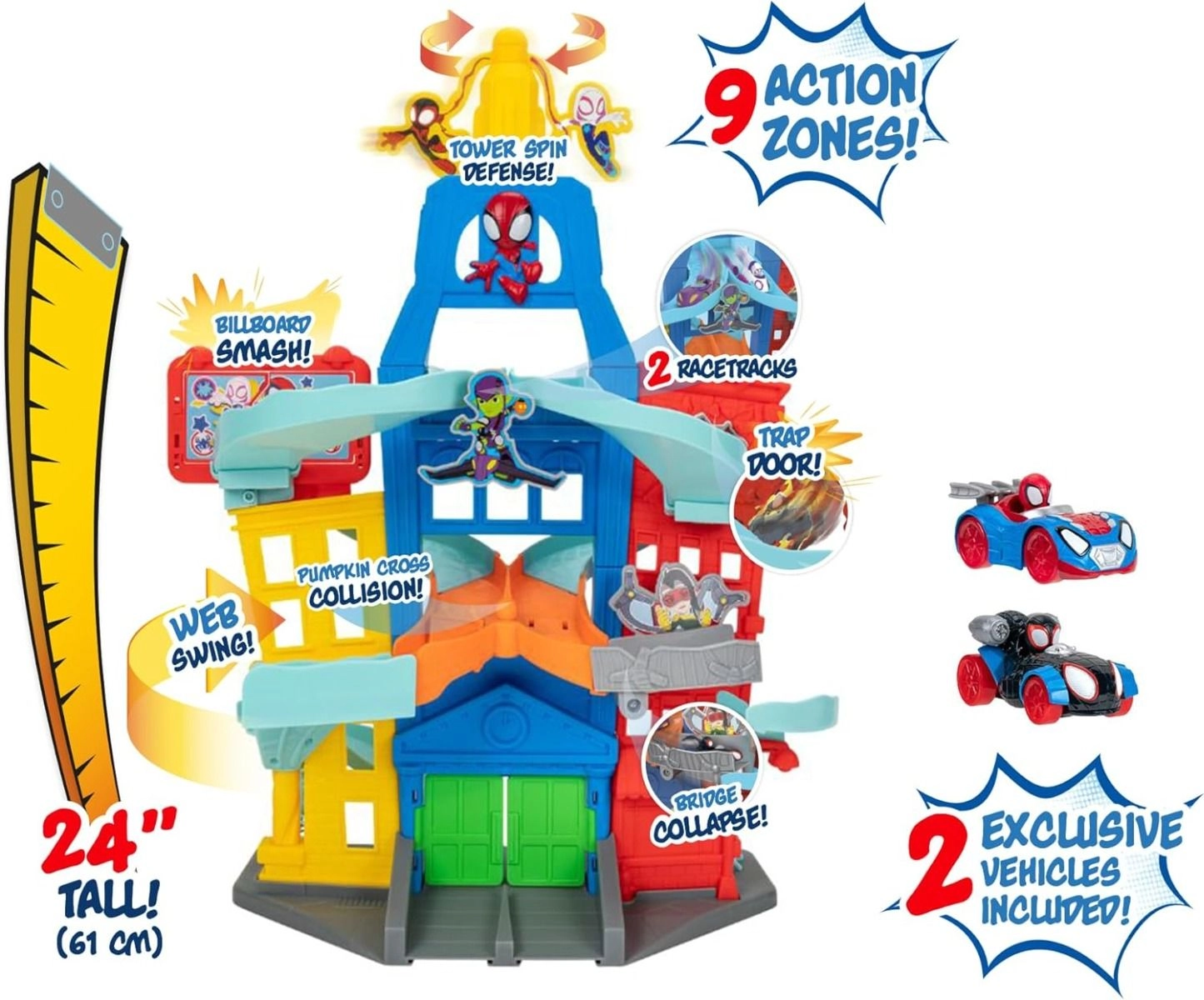 Marvel Spidey N Friends City Track Set - 3inch