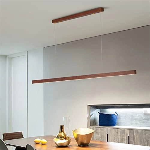 Wooden Linear Ceiling Light - 3000K-6000K Dimmable