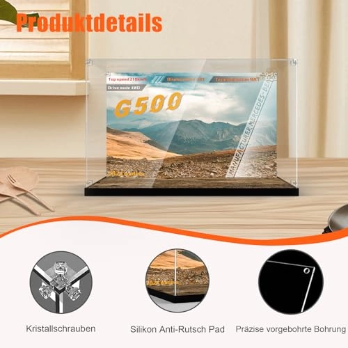 Acrylic Display Case for LEGO Technic 42177 Mercedes-benz G 500 Professional Line - 3mm thickness