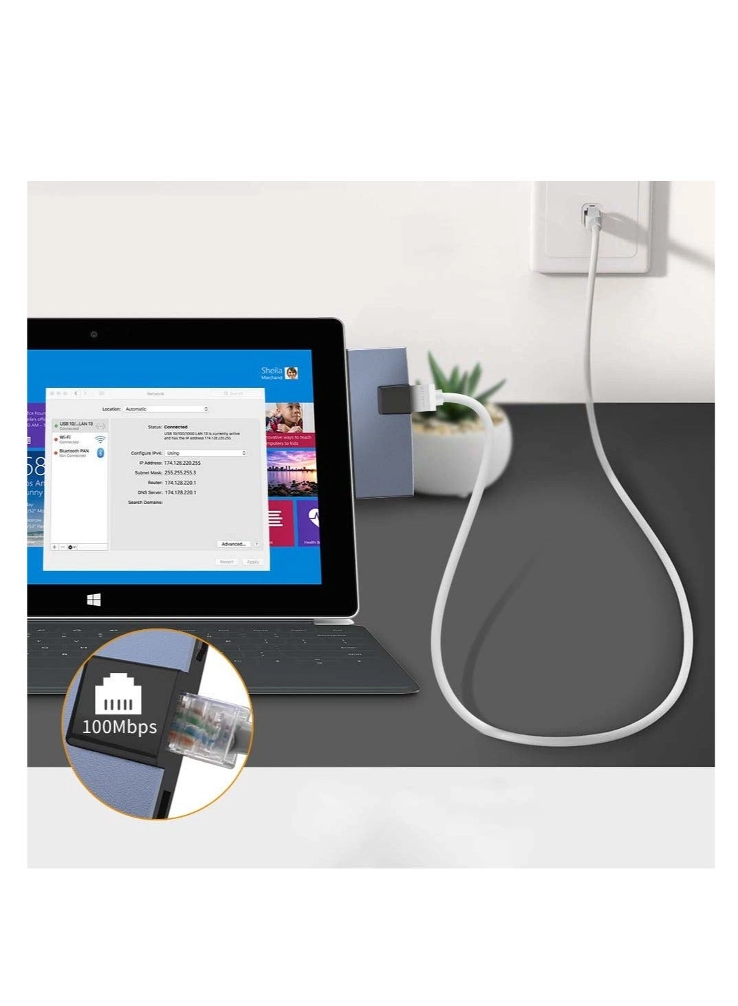 USB C Hub - USB C MacBook Pro/Air and Type C Windows Laptop