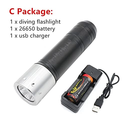 Diving Flashlight - 1000Lm XML-T6 80 Meter
