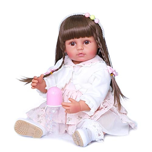 Reborn Baby Doll - 22 inches Vinyl Silicone African American Set
