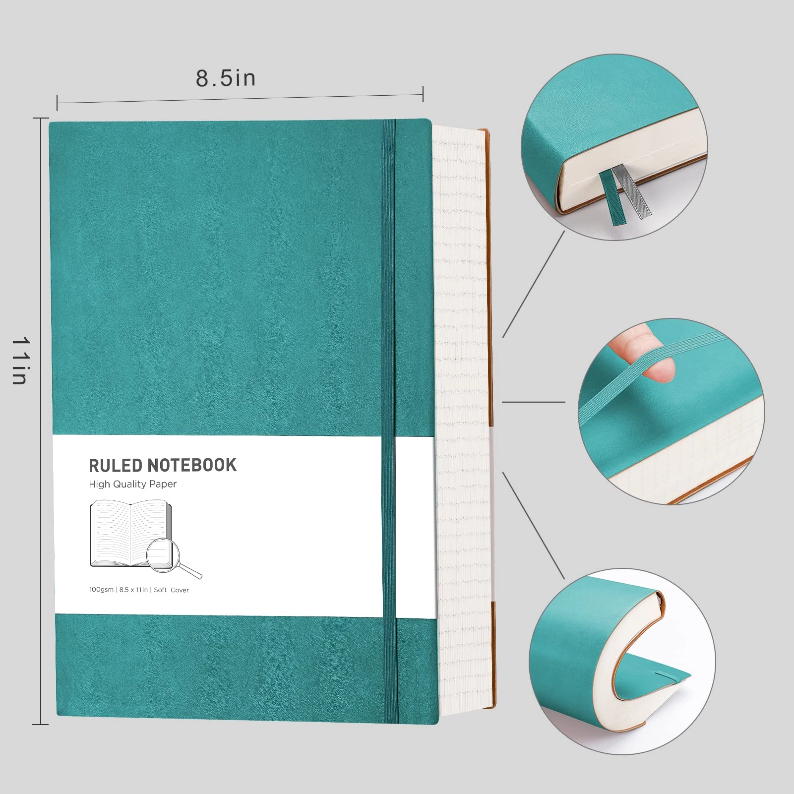A4 Lined Notebook A4 Softcover - Lined 320 Pages