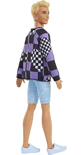 Ken Fashionistas Doll - Blonde Checkered Sweater