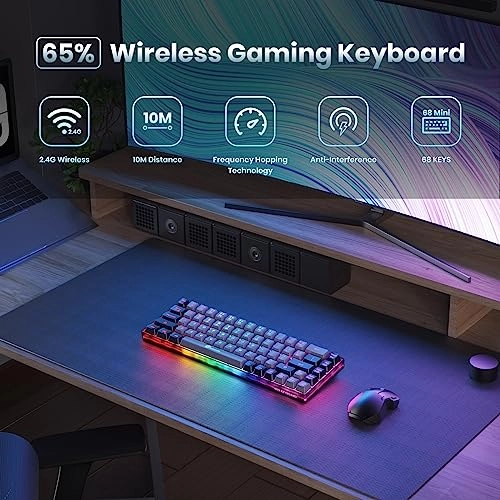 Wireless Gaming Keyboard-KB - 2.4G Wireless