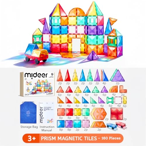 Prism Magnetic Tiles MD1639 - 160 pcs