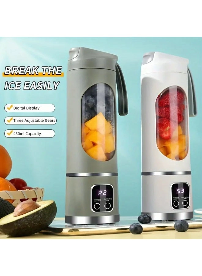 Mini Blender & Juicer - USB Rechargeable 3 Modes Digital Display