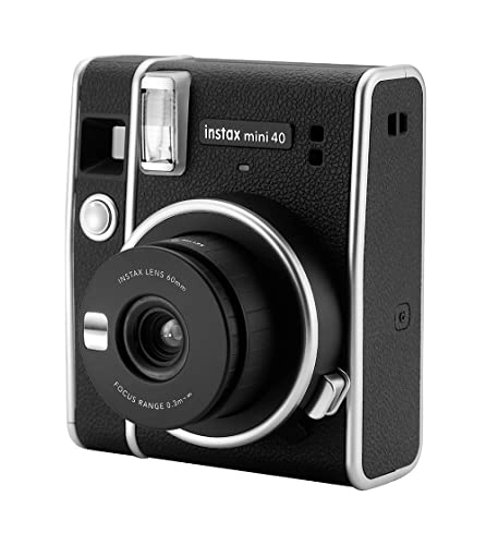 Instax Mini 40 - Instant + Value Pack (40 Sheets) + Shutter Accessories Bundle - 64 Pockets