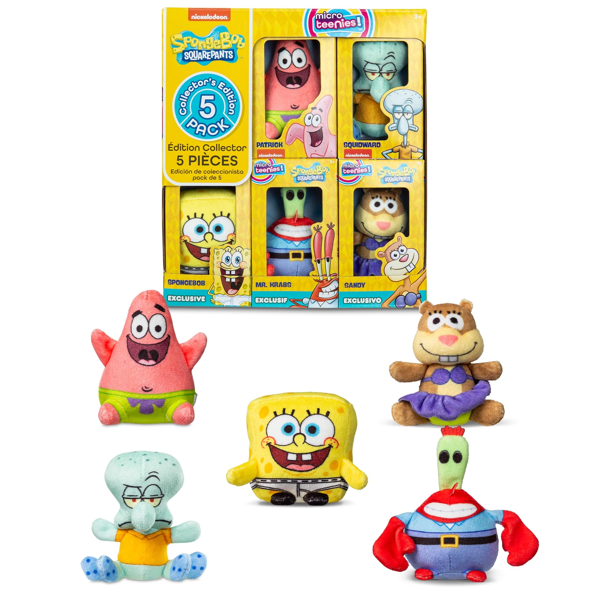 Basic Fun SpongeBob Square Pants 5-Pack