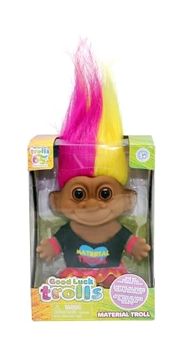 Good Luck Trolls Doll - 4" 80's Glam Fusion Rainbow