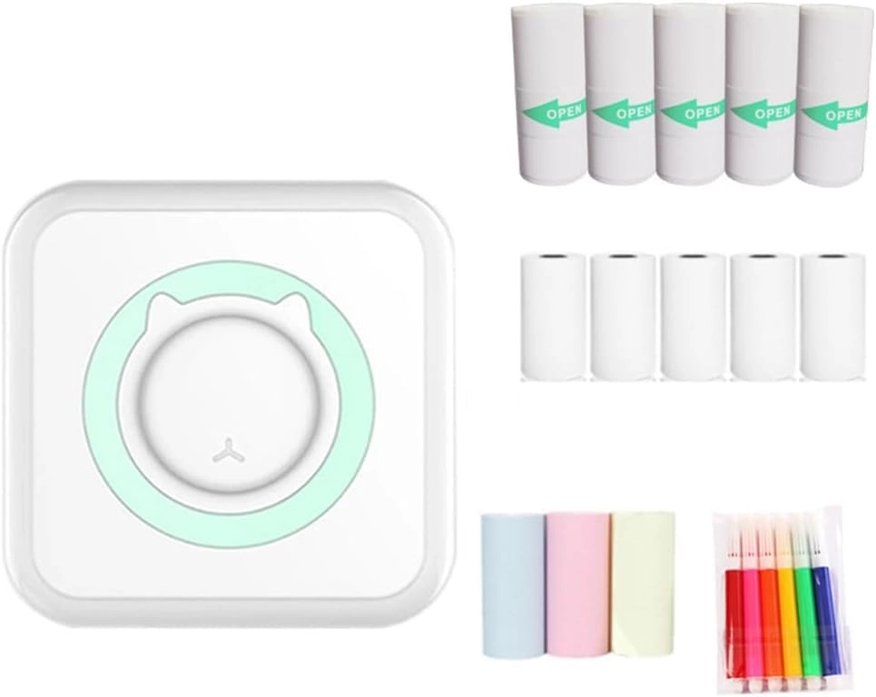 Aputue Portable Thermal Printer - Inkless Thermal Bundle