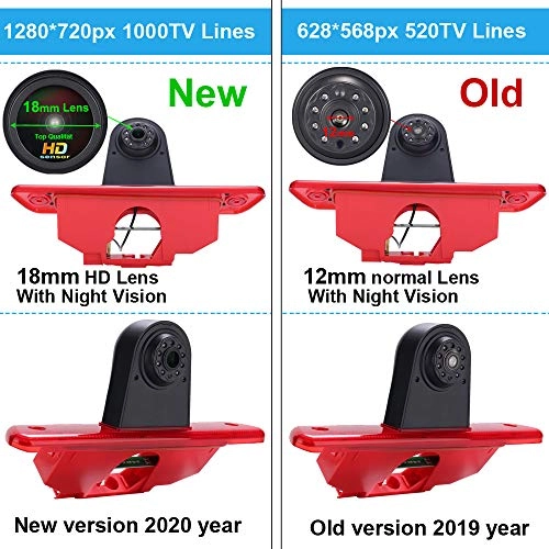 Brake Light Reversing Camera - Night Vision 1280 x 720 pixels