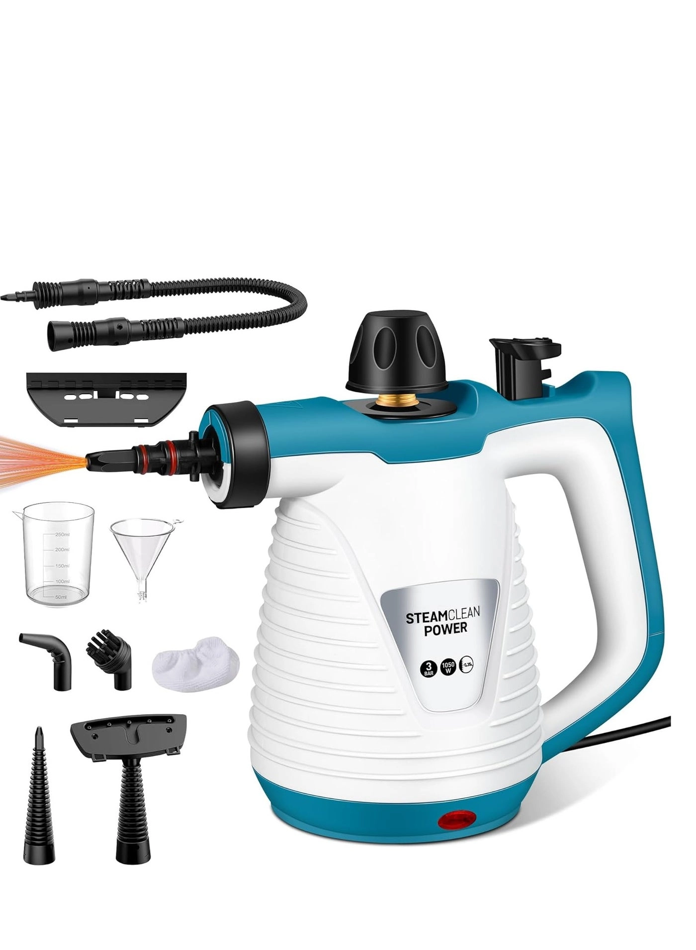 Handheld Pressurized Steam Cleaner - 900-1050W 220°F-230°F