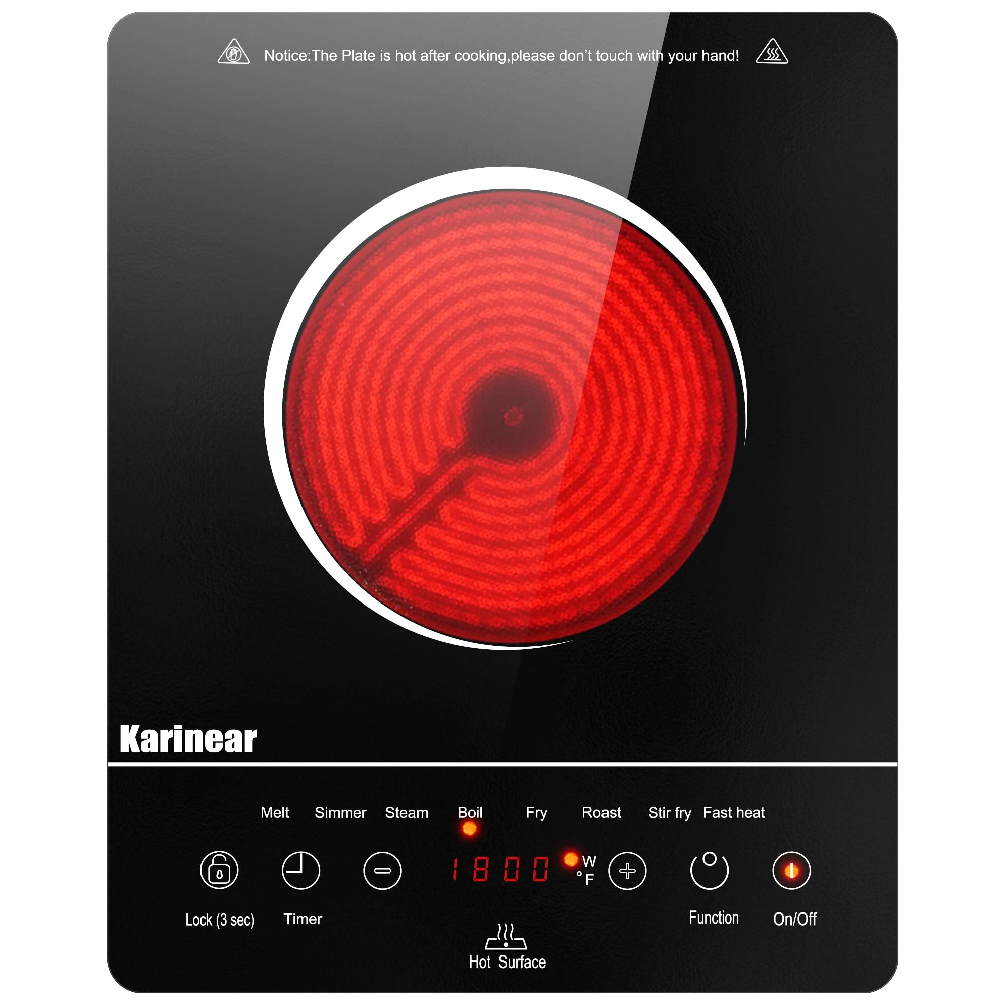 Karinear KNC-PF301SGB Ceramic hob