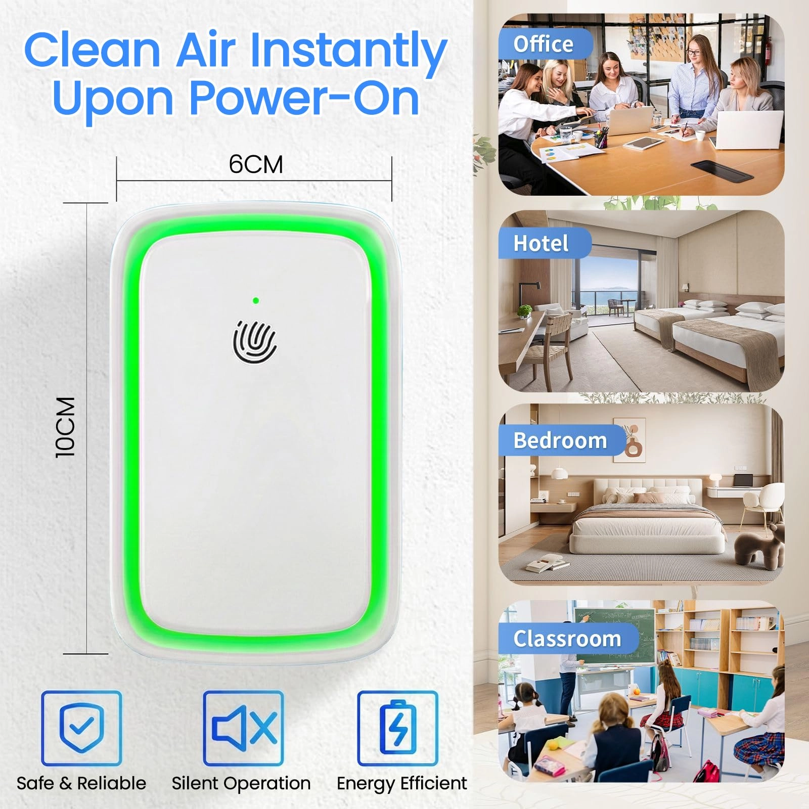 Air Purifier - 2PCS Filter-Free