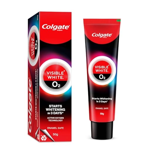 Visible White O2 Peppermint Sparkle Toothpaste Adult 50ml