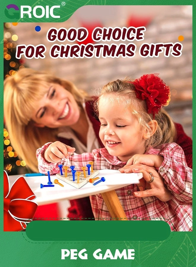 Triangle Peg Game - 4 Sets Travel Size Educational