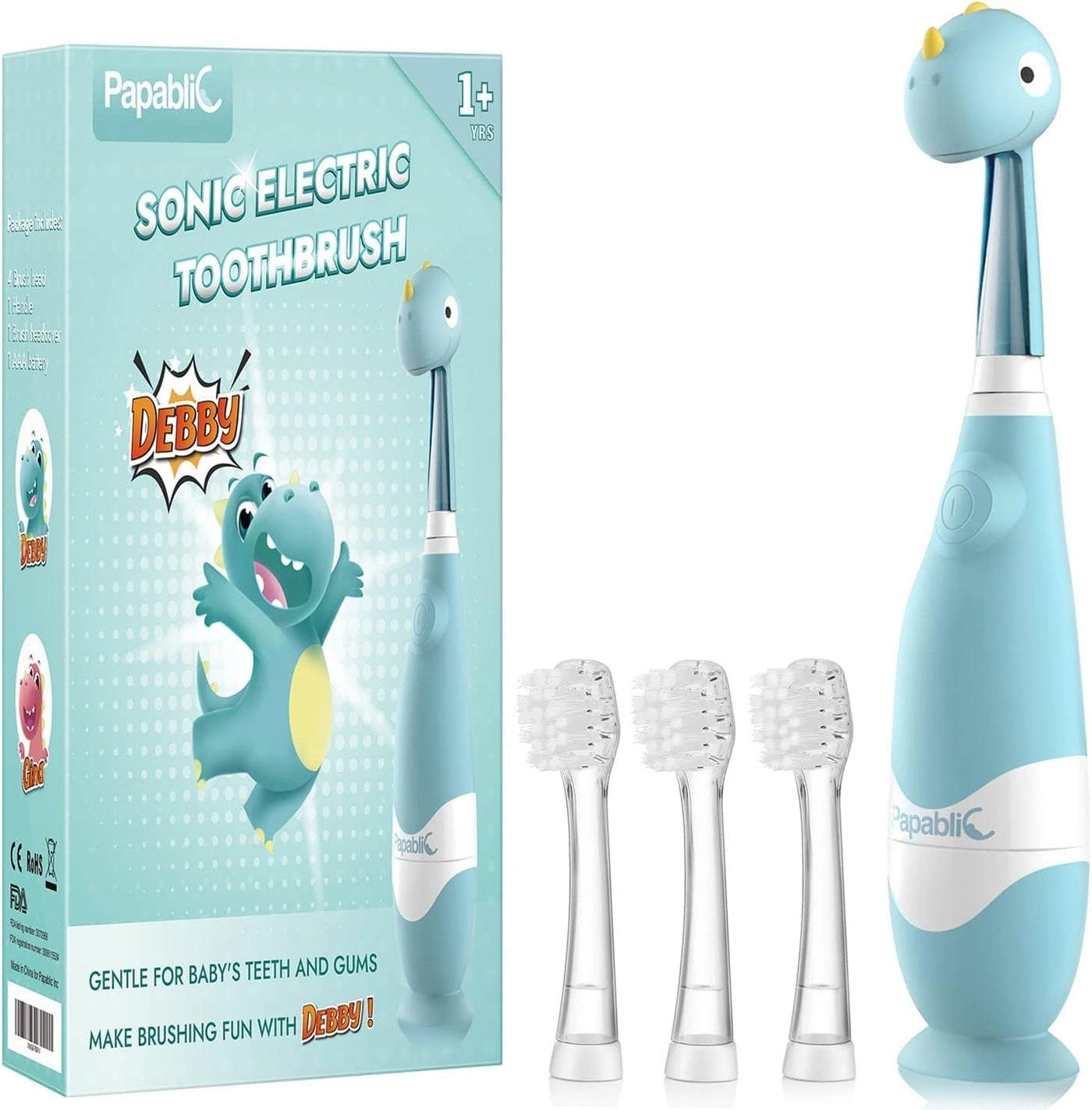 Debby - Toddler Sonic 4 Brush Heads