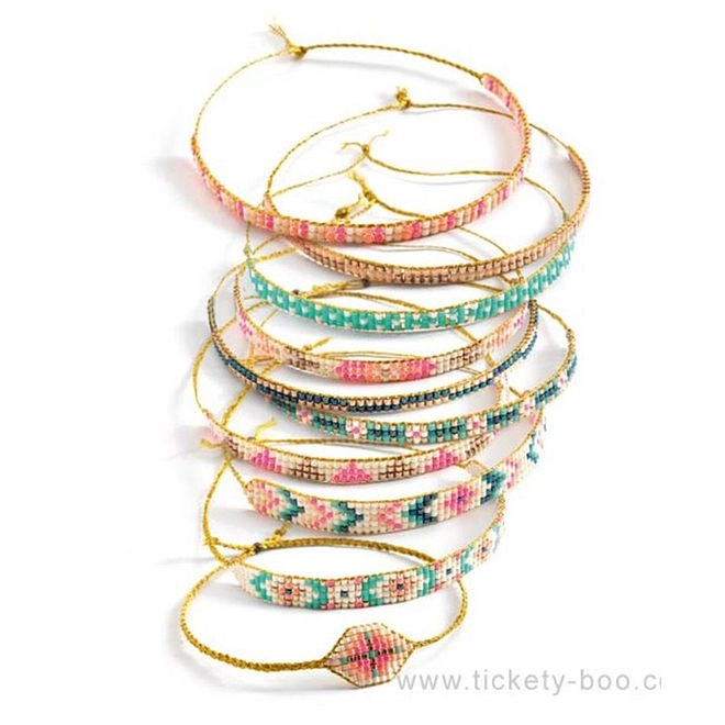 Tiny Beads Bracelet Workshop Kit - Loom Beads Instructions
