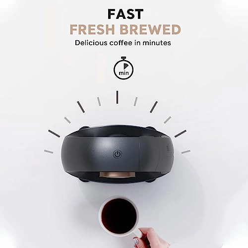 Semi-automatic Coffee Maker - Silent Portable AMZ-YD-HI14644B-UK-AE