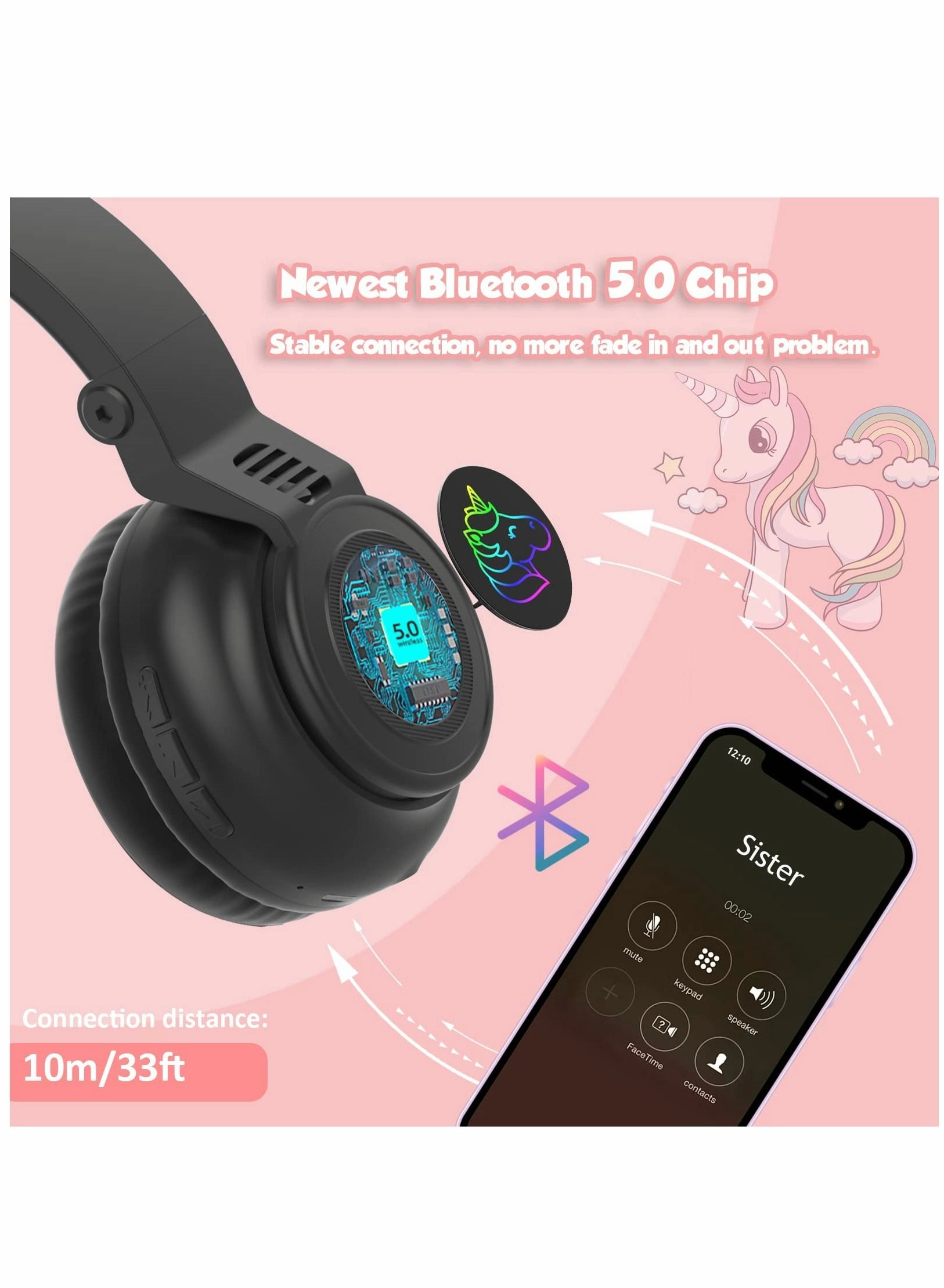 Unicorn Headphones Wireless Headphone