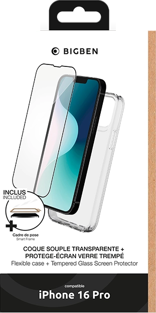 2 in 1 Accessory Pack For iPhone 16 Pro - TPU Case