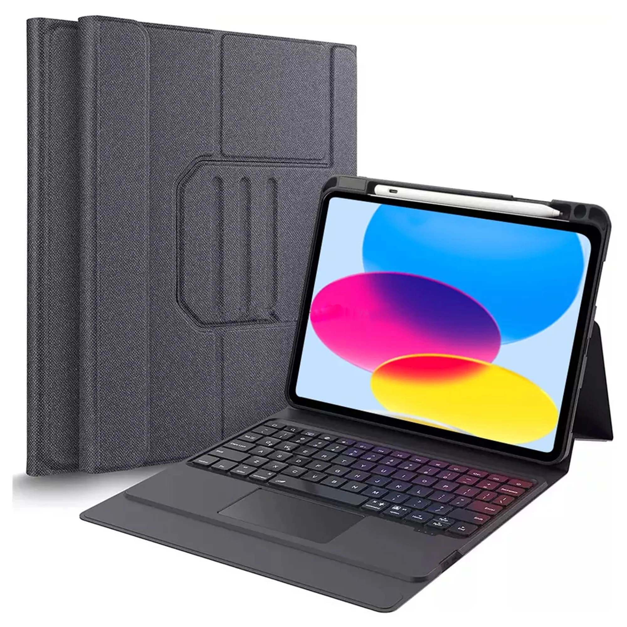 Akzun Trading Keyboard Case with Pencil Holder for iPad 10th Generation 10.9-inch (2022)