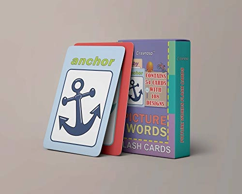 Picture Words Flash Cards - Preschool 54 pieces