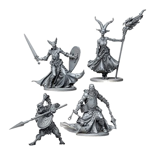 Massive Darkness: Heroes & Mosters Set: Warrior Priests vs. The Spearmaiden Cyclops