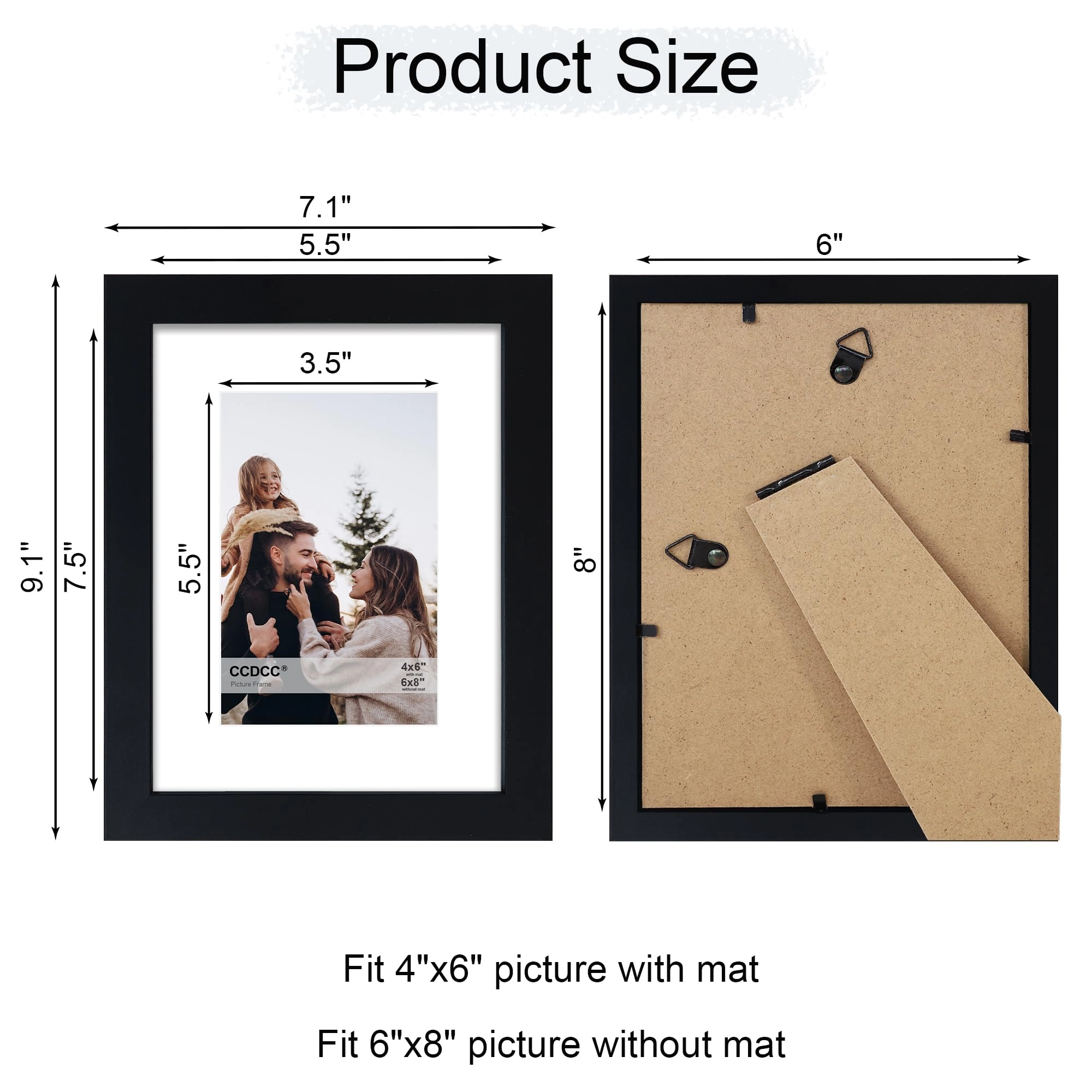 Picture Frame - 6x8 4Pack