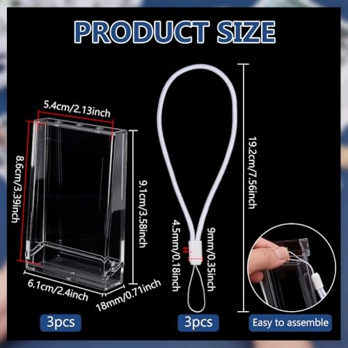 Picture Holder Storage Case - 3 pieces 86 x 54 mm