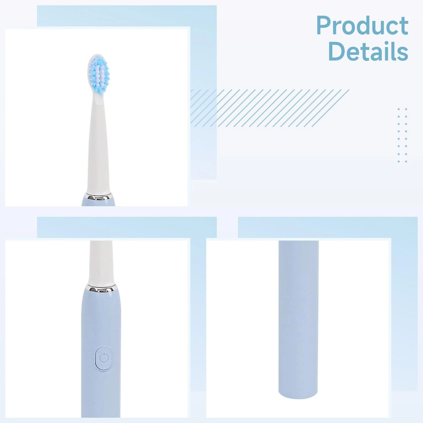 Electric Toothbrush - USB Rechargeable 3 Modes 90 Day Battery