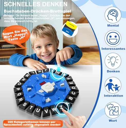 Word Game - 24 Keys Letters Press 220 Theme Categories (German)