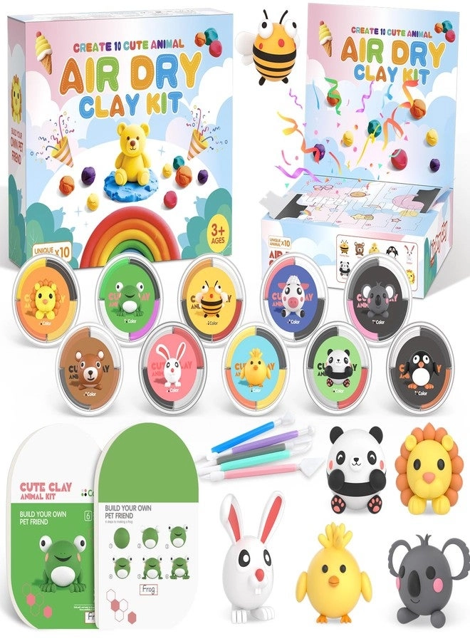 Cmiolacuna Air Dry Clay Kit - Non-Sticky Soft & Ultra Light with Sculpting Tools