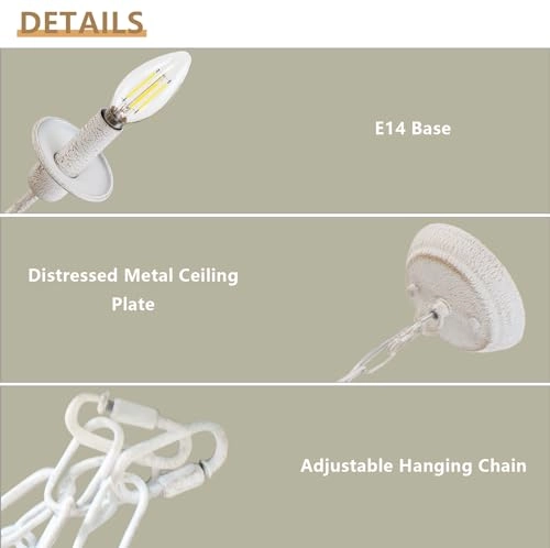 Traditional White Pendant Lamp - 150 cm