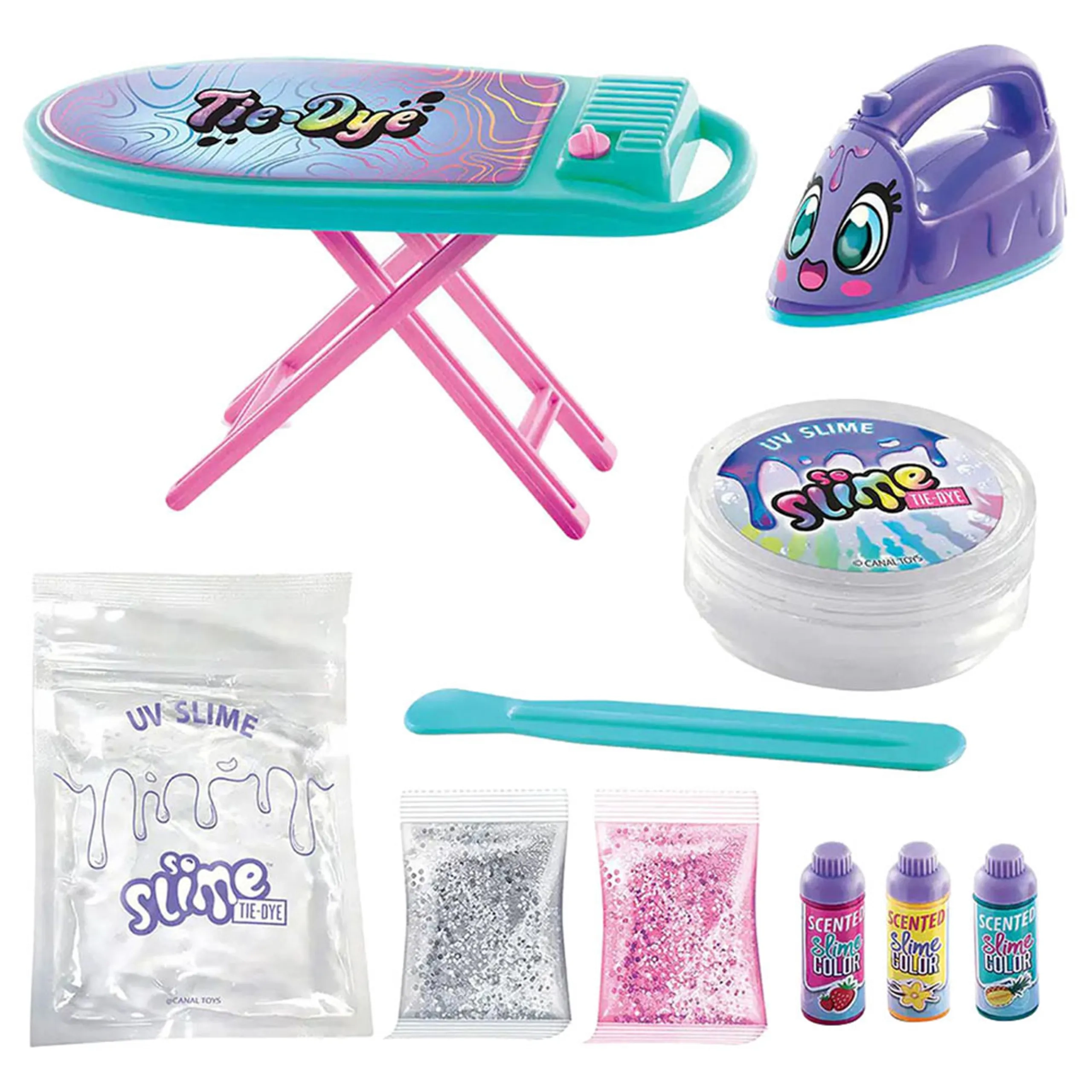 Canal Toys Premade Tie Dye Table & Iron Slime Kit - 6+ years