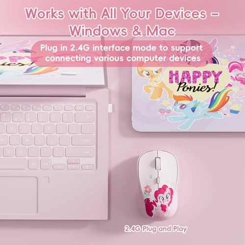 Pinkie Pie Wireless Mouse - Radio Frequency