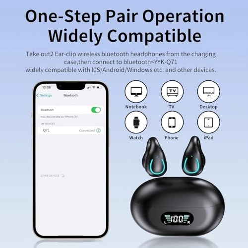 Open Ear Bone Conduction Wireless Headphone