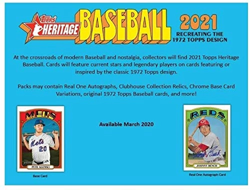 2021 Heritage Baseball Blaster Box - 72pcs