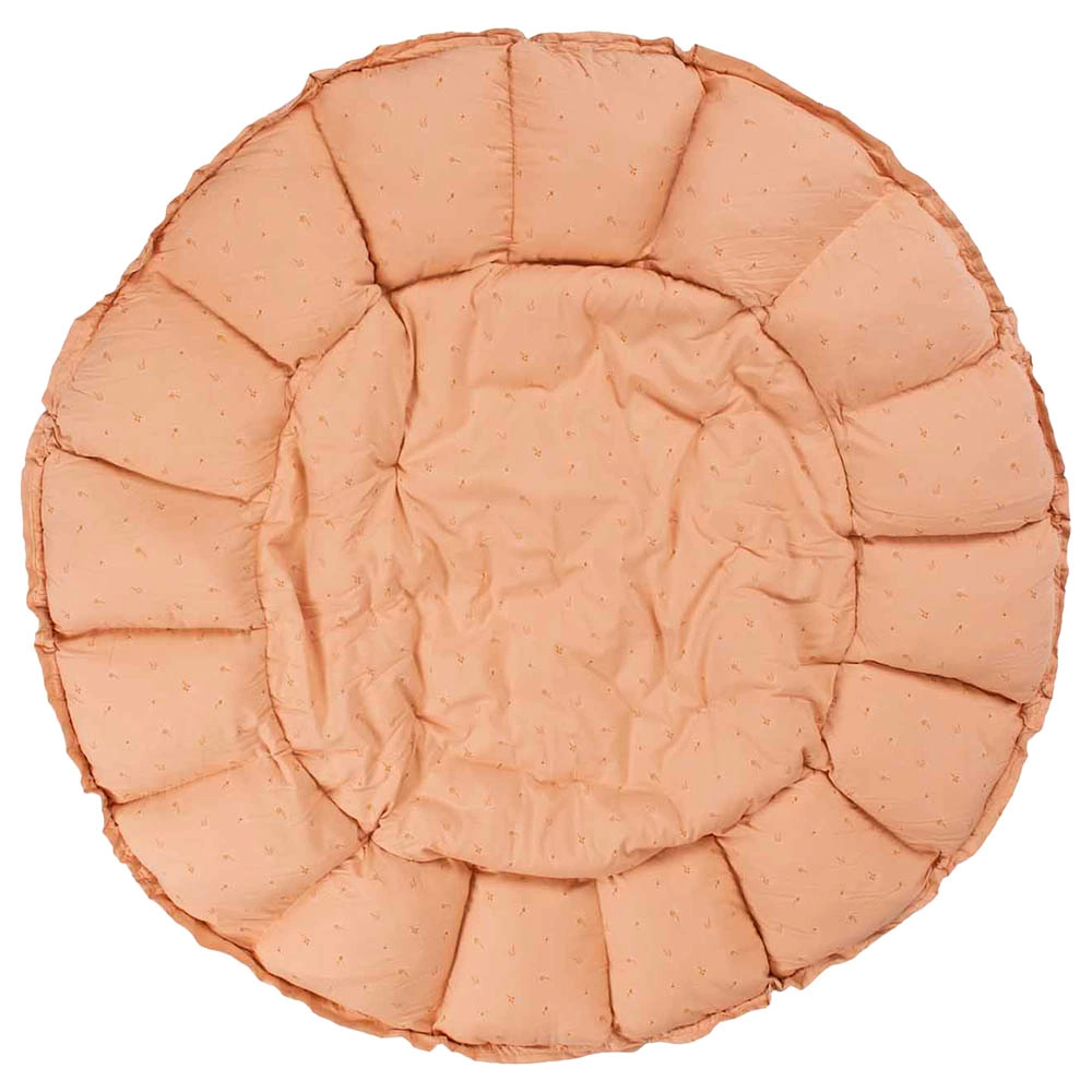 3-In-1 Stripes Bloom Organic Babymat - Ecru/Brown 0 month