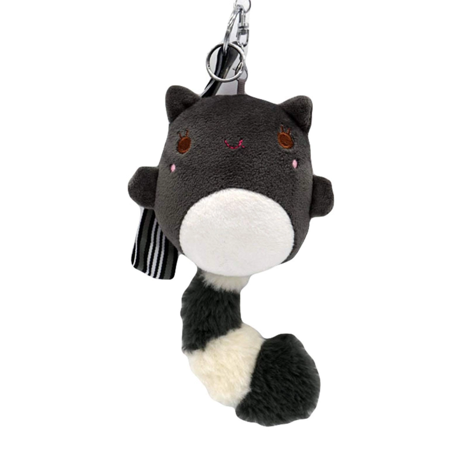 XTGHL Long Tail Raccoon Plush Doll Pendant - Keychain 20cm