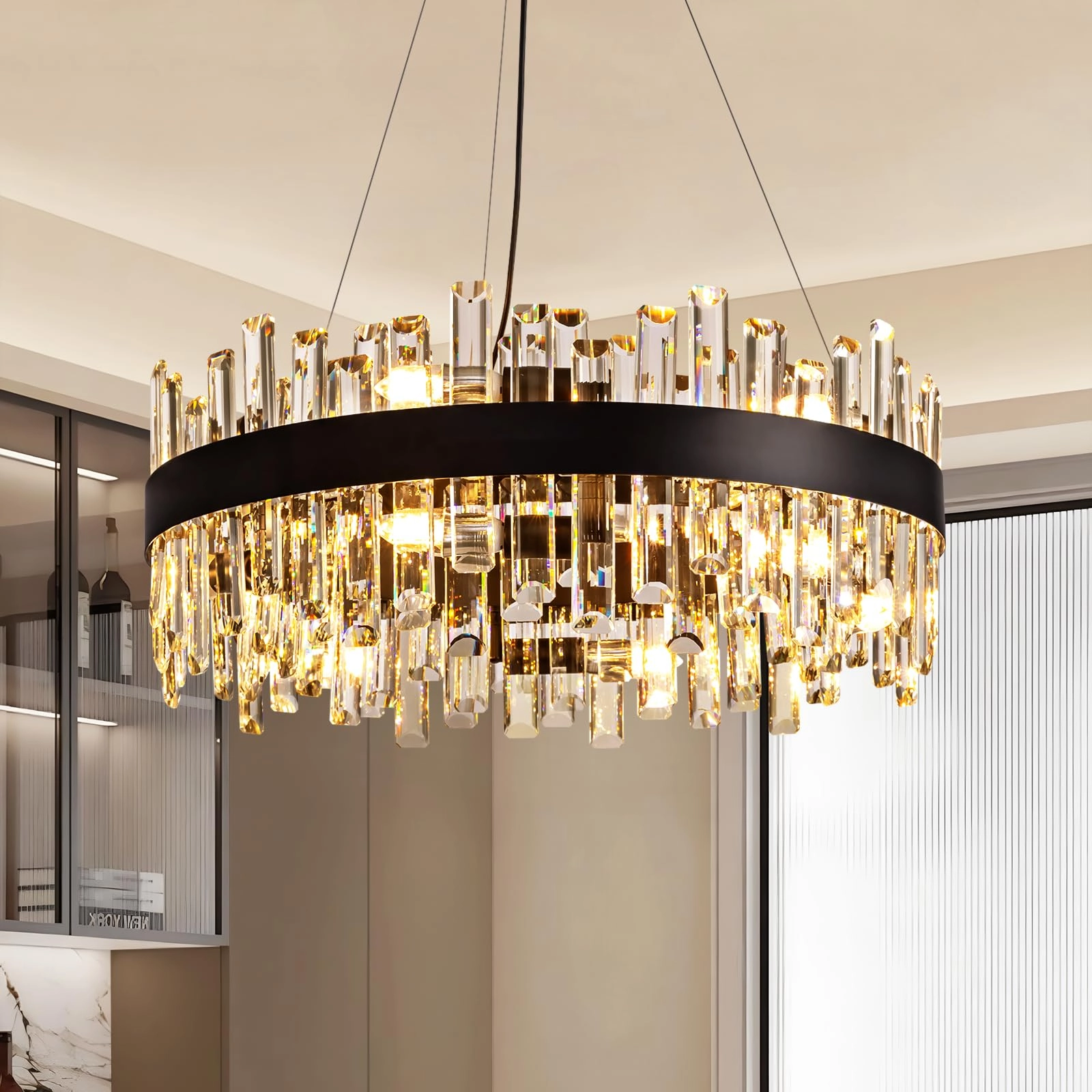 Siljoy Crystal Chandelier - Max 59''(150cm)