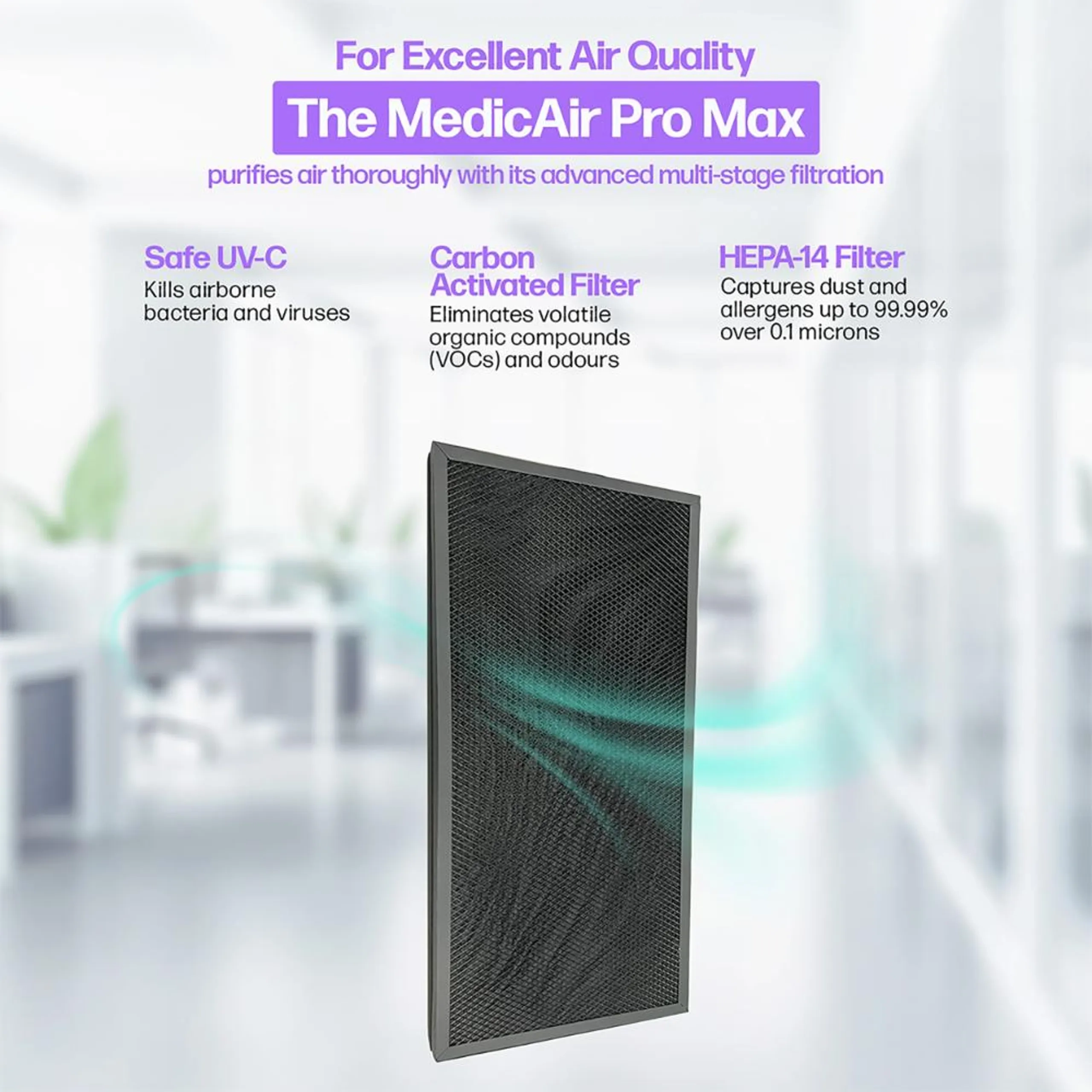 Pro Max - 1500 m3/h HEPA H-13