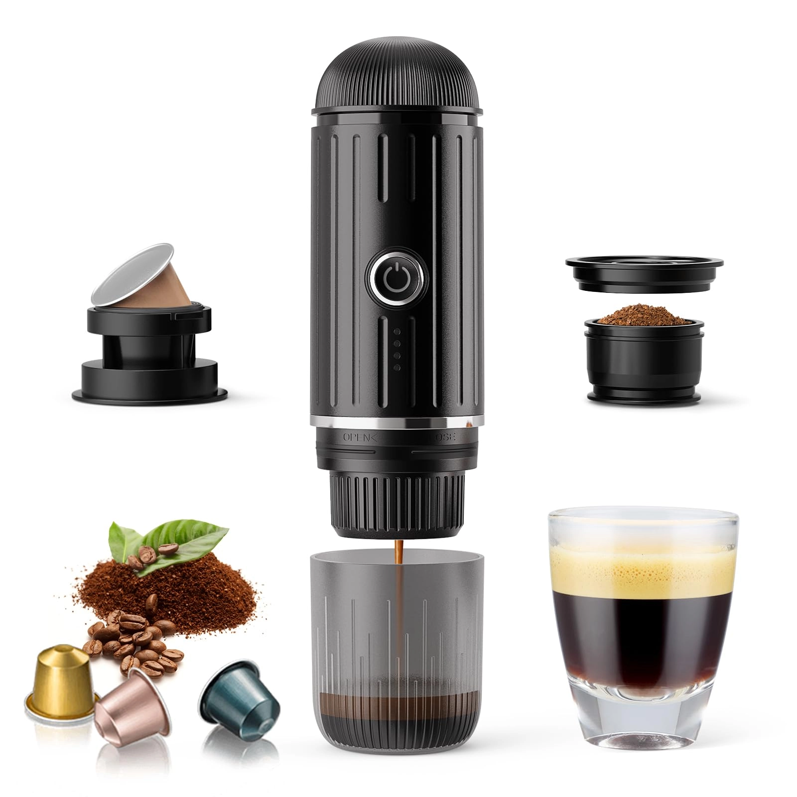 Portable Coffee Maker - powder capsules
