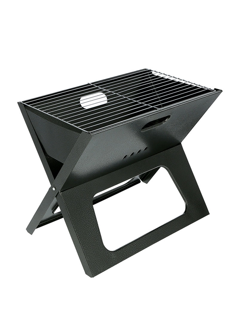 Foldable Barbeque Charcoal Grill - Black 48 x 31 x 39centimeter