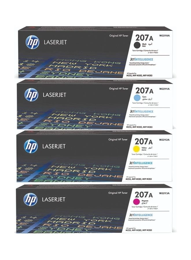 HP 207A - Pack of 4 Black Cyan Yellow Magenta